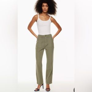 Denim Forum Joni high rise 90s pants - olive